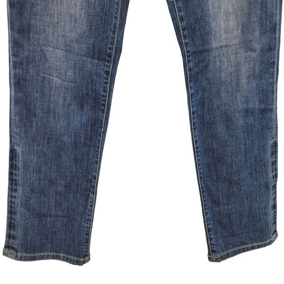 JAG Jeans 10 Girlfriend Distressed Whiskered Fading Stretch Tapered Mid Rise - Picture 6 of 17